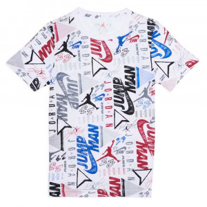 Air Jordan All Over Print Kids T-Shirt ''White''
