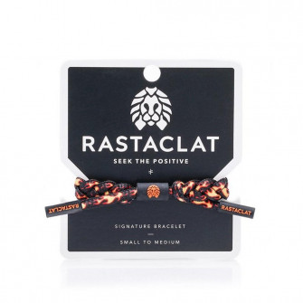 Rastaclat Flames Braided Bracelet ''Black/Orange''