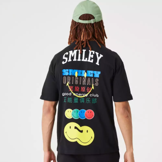 New Era Smiley Originals Graphic T-Shirt ''Black''