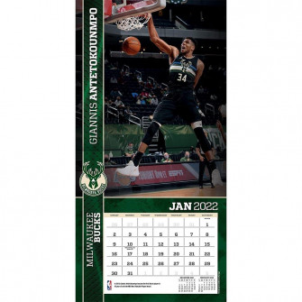 NBA Milwaukee Bucks Calendar 2022 ''Giannis Antetokounmpo''
