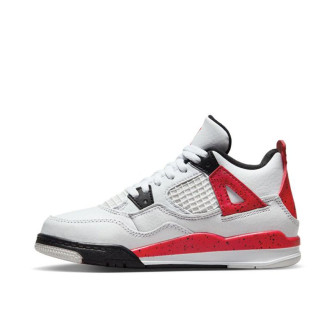 Air Jordan 4 Retro Kids Shoes ''Red Cement'' (PS)
