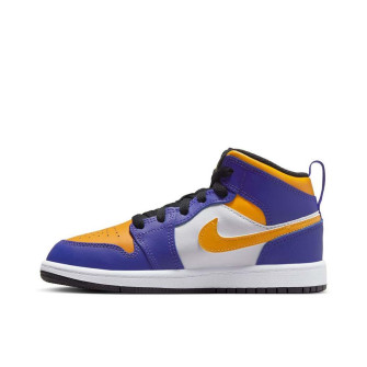 Air Jordan 1 Mid Kids Shoes ''Lakers'' (PS)