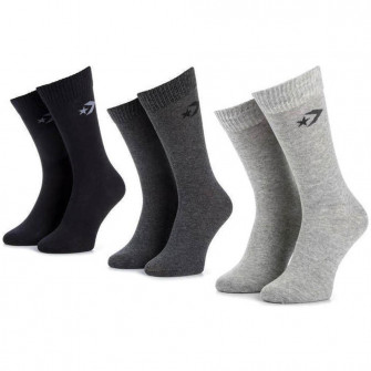 Converse Basic Crew Socks ''Black/Grey''