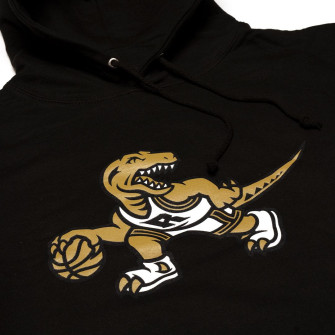 M&N NBA Toronto Raptors Gold Logo Hoodie ''Black''