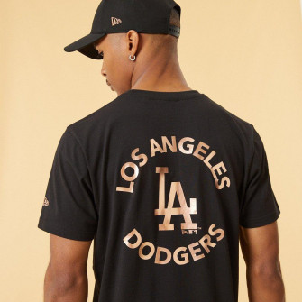 New Era LA Dodgers Metallic Logo T-Shirt ''Black''