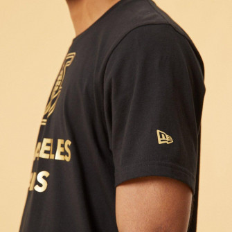 New Era LA Lakers Metallic Logo T-Shirt ''Black''
