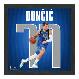 NBA Players Luka Dončić Dallas Mavericks Impact Jersey Frame