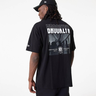 New Era NBA Brooklyn Nets City Graphic Oversized T-Shirt ''Black''