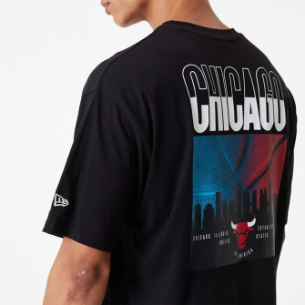 New Era NBA Chicago Bulls City Graphic Oversized T-Shirt ''Black''