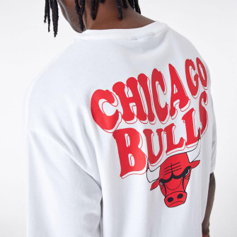 New Era NBA Chicago Bulls Script T-Shirt ''White''