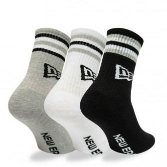 New Era Retro Stripe Socks ''Grey/White/Black''