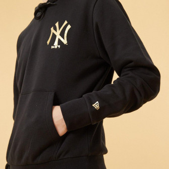 New Era New York Yankees Metallic Logo Hoodie ''Black''