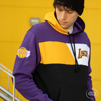 M&N NBA LA Lakers HWC Colorblock Hoodie ''Purple/Black''