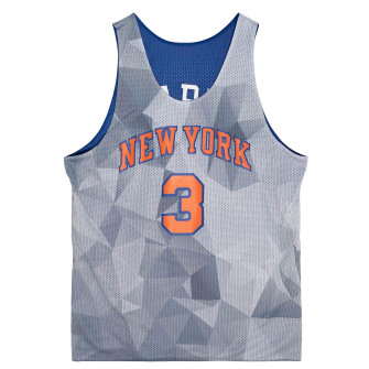 M&N NBA New York Knicks John Starks Reversible Mesh Jersey ''Blue/Grey''