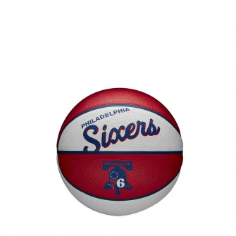 Wilson NBA Philadelphia 76ers Team Retro Mini Basketball ''Red/White'' (3)