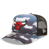New Era Chicago Bulls Cloud All Over Print Trucker Cap "Grey"