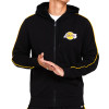 New Era Stripe Piping Los Angeles Lakers Zip-Up Hoodie ''Black''