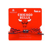 Rastaclat NBA Chicago Bulls Braided Bracelet ''Red/Black''