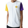 New Era Colour Block Los Angeles Lakers T-Shirt ''White''