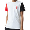New Era Colour Block Chicago Bulls T-Shirt ''White''