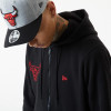 New Era NBA Chain Stitch Chicago Bulls Zip-Up Hoodie ''Black''