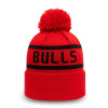 New Era NBA Chicago Bulls Cuff Bobble Beanie Hat ''Red''