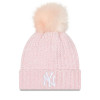 New Era MLB NY Yankees Metallic Logo Cuff Women's Hat ''Pink''