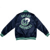 M&N NBA Dallas Mavericks Heavyweight Satin Jacket ''Navy Blue''