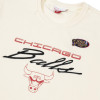 M&N NBA Chicago Bulls Flames Racing Crewneck Hoodie ''White''