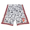 M&N NBA New York Knicks Doodle 1991-92 Swingman Shorts ''White''